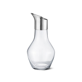 Sky Glass and Stainless Steel Water Pitcher