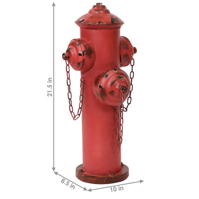 Metal Fire Hydrant Outdoor Statue