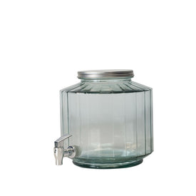 Recycled Glass 6-Quart Beverage Dispenser