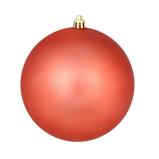 3" Coral Matte Ball Ornaments 32 Per Box