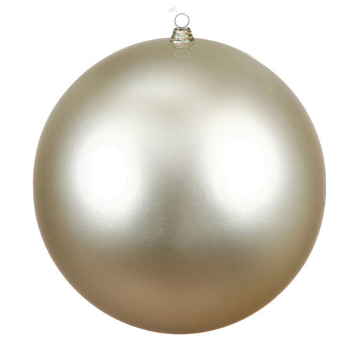 15.75" Champagne Matte Ball Christmas Ornament