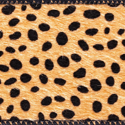 2.5" x 10 Yards Tan Cheetah Ribbon