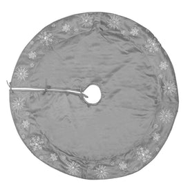 52" Silver Snowflake Tree Skirt