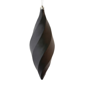 8" Black Matte Swirl Finials 6 Per Bag