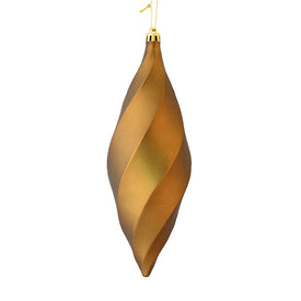 8" Mocha Matte Swirl Finials 6 Per Bag