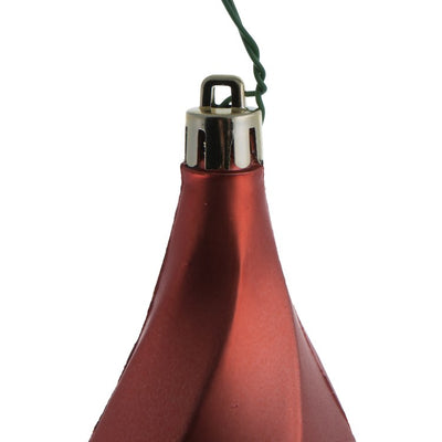 8" Coral Matte Swirl Finials 6 Per Bag