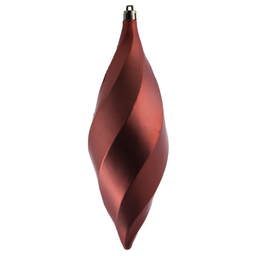 8" Coral Matte Swirl Finials 6 Per Bag