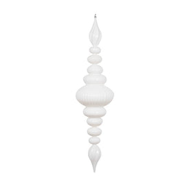 41" White Shiny Finial Ornament