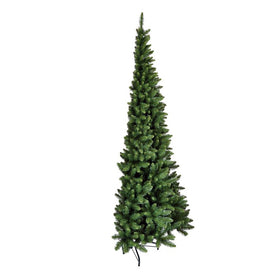 5.5' x 37" Unlit Artificial Chapel Pine Half Tree with 619 Tips