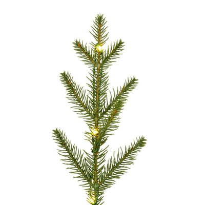 Vickerman 4' x 31" Gibson Slim Potted Pine Artificial Christmas Tree, Warm White Dura-lit LED Lights