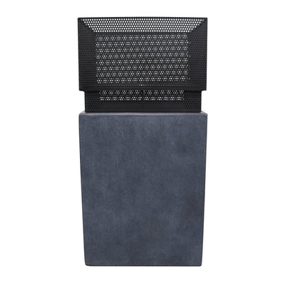 Sentinel Wood-Burning Fire Basket - Dark Gray Granite