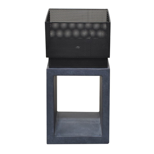 Sentinel Wood-Burning Fire Basket - Dark Gray Granite
