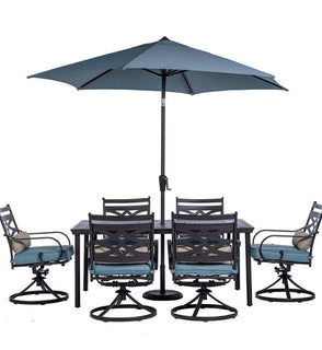 Product Image: MCLRDN7PCSQSW6-SU-B Outdoor/Patio Furniture/Patio Dining Sets
