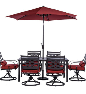 Product Image: MCLRDN7PCSQSW6-SU-C Outdoor/Patio Furniture/Patio Dining Sets