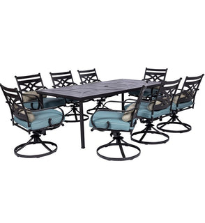 Product Image: MCLRDN9PCSW8-BLU Outdoor/Patio Furniture/Patio Dining Sets