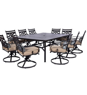 Product Image: MCLRDN11PCSW10-TAN Outdoor/Patio Furniture/Patio Dining Sets