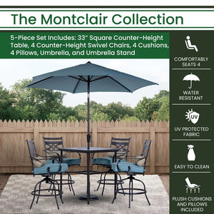 MCLRDN5PCBR-SU-B Outdoor/Patio Furniture/Patio Dining Sets