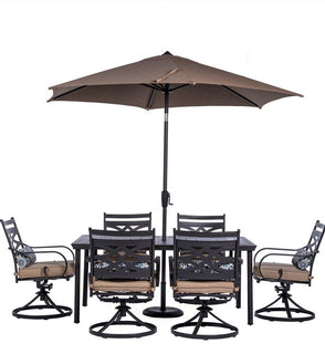 Product Image: MCLRDN7PCSQSW6-SU-T Outdoor/Patio Furniture/Patio Dining Sets