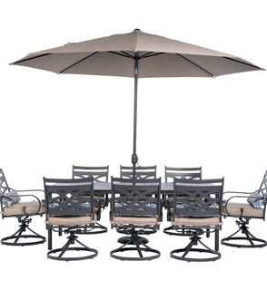Product Image: MCLRDN9PCSW8-SU-T Outdoor/Patio Furniture/Patio Dining Sets
