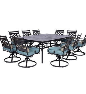 Product Image: MCLRDN11PCSW10-BLU Outdoor/Patio Furniture/Patio Dining Sets