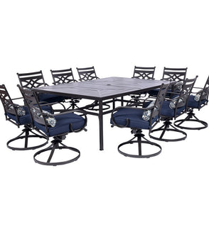 Product Image: MCLRDN11PCSW10-NVY Outdoor/Patio Furniture/Patio Dining Sets