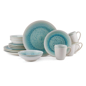 Mira Turquoise 16-piece Dinnerware Set