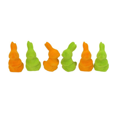 2.75" Orange and Green Spring Easter Egg Ornaments Club Pack of 24