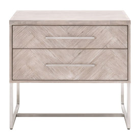 Mosaic Two-Drawer Nightstand