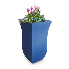 Valencia 30" Tall Planter - Neptune Blue