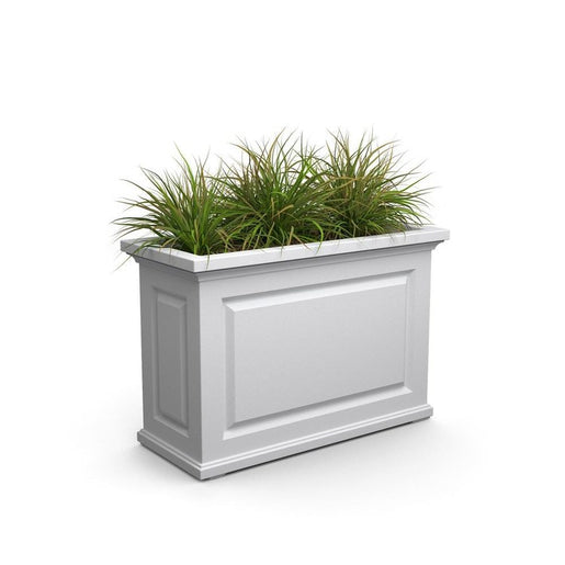 Nantucket Trough Planter - White