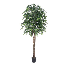 6' Artificial Deluxe Green Smilax Tree in Plastic Pot