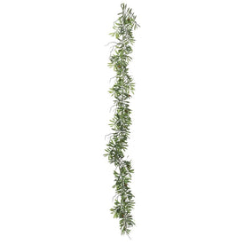 Vickerman 6' Artificial Green Olive Hill Garland.