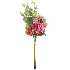 36" Artificial Dusty Mauve Hydrangea Bundle Bouquet