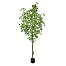 9' Artificial Gingko Tree with 1491 Leaves in Pot