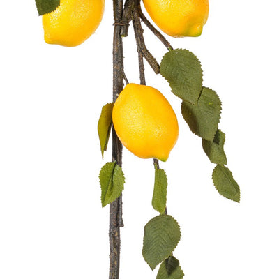 5' Artificial Green and Yellow Lemon Garland