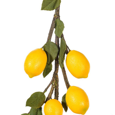 5' Artificial Green and Yellow Lemon Garland