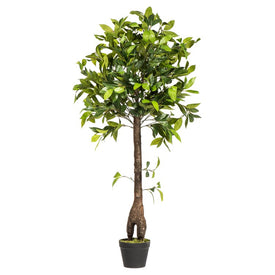 50" Artificial Camellia Tree in Plastic Pot