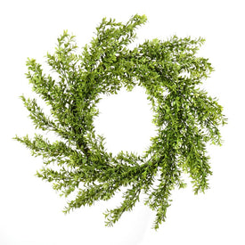 Vickerman 30" Artificial Green Boxwood Wreath.