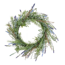 21" Artificial Lavender Wreath