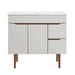 EEI-4670-GRY-WHI Bathroom/Vanities/Single Vanity Cabinets with Tops