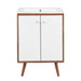 EEI-4432-WAL-WHI Bathroom/Vanities/Single Vanity Cabinets with Tops