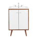 EEI-4432-WAL-WHI Bathroom/Vanities/Single Vanity Cabinets with Tops