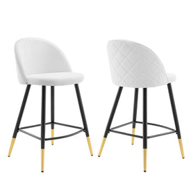 Cordial Fabric Counter Stools Set of 2