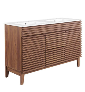 Product Image: EEI-4441-WAL-WHI Bathroom/Vanities/Double Vanity Cabinets with Tops