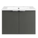 EEI-5379-GRY-WHI Bathroom/Vanities/Single Vanity Cabinets with Tops
