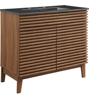 Product Image: EEI-5396-WAL-BLK Bathroom/Vanities/Single Vanity Cabinets with Tops