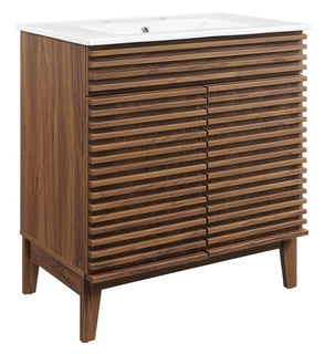 Product Image: EEI-5422-WAL-WHI Bathroom/Vanities/Single Vanity Cabinets with Tops