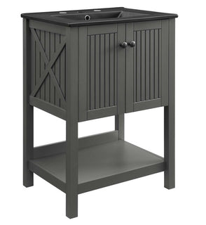 Product Image: EEI-5360-GRY-BLK Bathroom/Vanities/Single Vanity Cabinets with Tops