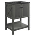 EEI-5360-GRY-BLK Bathroom/Vanities/Single Vanity Cabinets with Tops
