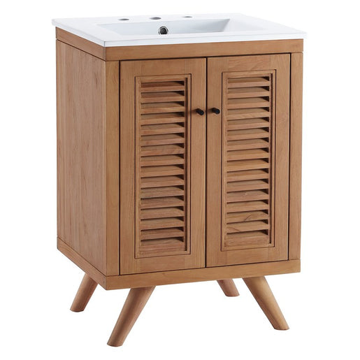 Birdie 24" Single Bathroom Vanity with White Ceramic Top and Integrated Sink